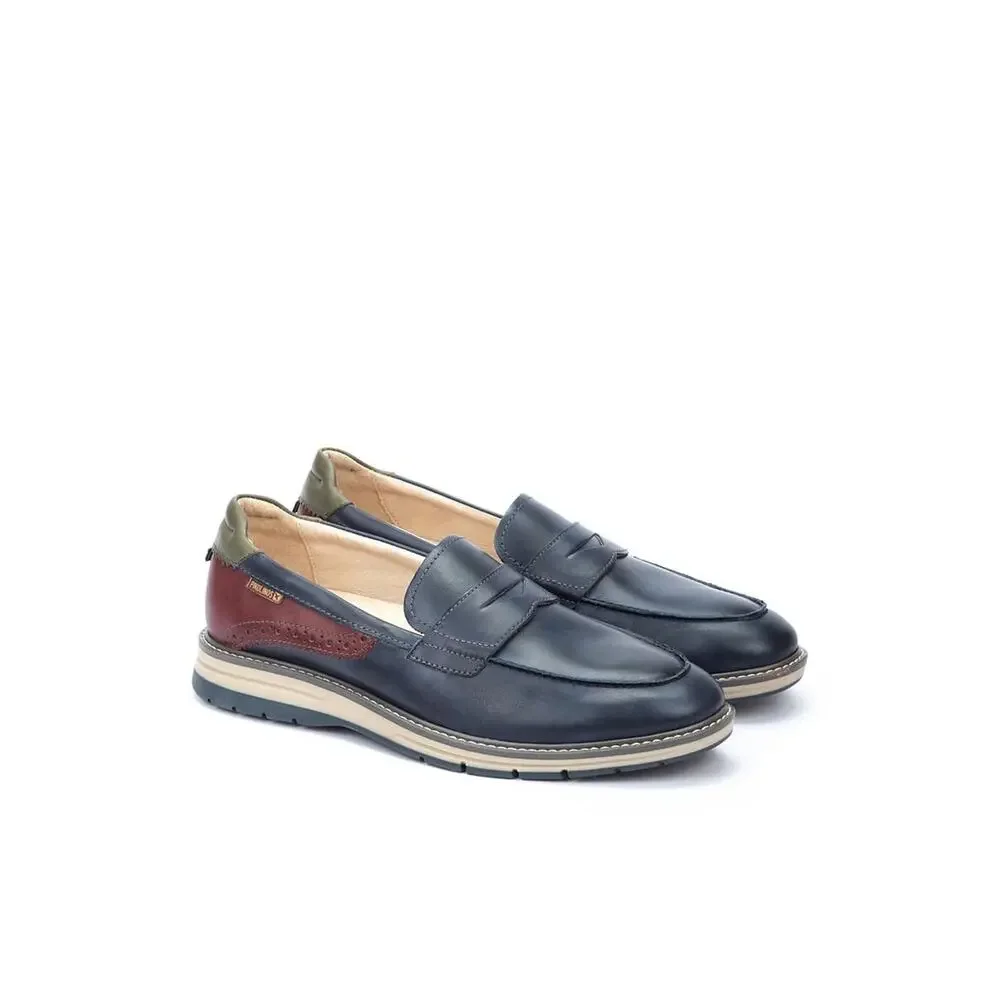PIKOLINOS LOAFERS LEATHER CANET FOR MAN BLUE